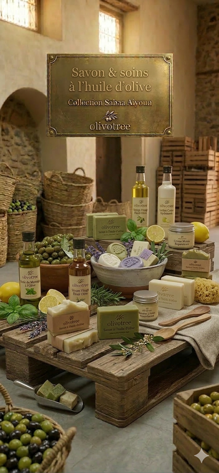 Savon et soins à l'huile d'olive